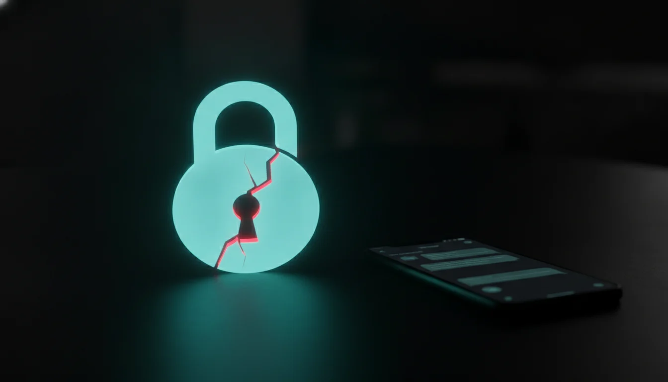 Padlock with a crack representing OpenClaw AI agent framework security risks